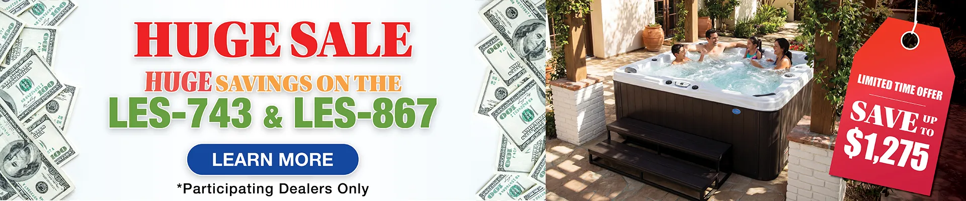 Calspas hot tub being used in a family setting - Huntsville